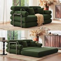 Ensemble de canapé-lit modulaire Mufang moderne et confortable, fauteuil de relaxation écologique couleur sable, pliable et compressible pour hôtel