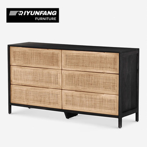 Coiffeuse moderne à 6 tiroirs en bois massif et <span class=keywords><strong>armoire</strong></span> à tiroirs polyvalente <span class=keywords><strong>pour</strong></span> le rangement de la chambre à coucher, du salon et de la salle à manger - Product Image 6