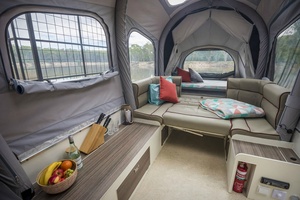 Tienda Plana y Portátil para Remolque de <span class=keywords><strong>Camping</strong></span>, Tiendas para Remolque Camper Todoterreno Plegable Frontal para Acampar al Aire Libre - Product Image 4