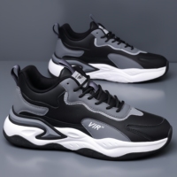 Chaussures en maille respirante neuves, chaussures de sport décontractées à semelle épaisse pour hommes, chaussures de course pour hommes