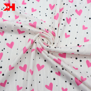 Nanjikhn — tissu côtelé avec impression numérique personnalisée, tricot en polyester et spandex, collection printemps <span class=keywords><strong>2022</strong></span> - Product Image 2