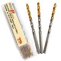 Foret hélicoïdal YG-1 recouvert de TIN 1-13mm HSSCo8% Gold-P D2GP191 à queue droite 135 °   Angle d'apex pour l'acier inoxydable