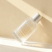 Flacon de parfum de luxe à fond épaissi avec logo personnalisé, boîte incluse, 30 ml, 50 ml, 100 ml, flacons de parfum en verre vides