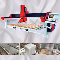 Machine de découpe de pierre CNC à 5 axes de type pont pour granit, avec routeur, de bonne qualité et à bon prix, fournisseur chinois