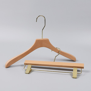 Grucce in legno massello di faggio per <span class=keywords><strong>negozi</strong></span> di abbigliamento/appendiabiti domestici per bambini e donne all'ingrosso - Product Image 4