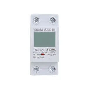 JOYELEC Din rail watt meter LED display Voltage and Current Din rail Ammeter Electric Energy Meter SS766NL