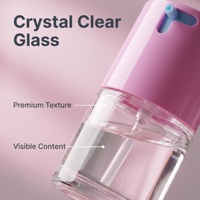 Flacon en verre cylindrique à épaule plate de 30 ml (1 oz) pour fond de teint, personnalisé, rose, dépoli, pour crème