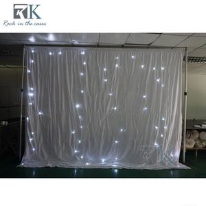 Rideaux lumineux LED/RGB en forme d'étoiles pour décoration de mariage, supports de tuyaux, lumières intelligentes - Product Image 4