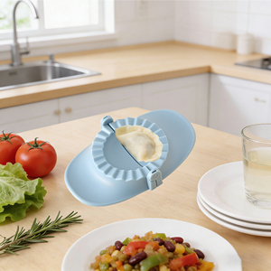 母の日用3ピースPP餃子メーカー セット-折りたたみ式キッチンツール 食洗機対応 再利用可能＆多用途 ラビオリ＆皮メーカー - Product Image 3