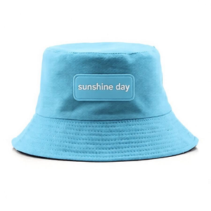 Wholesale OEM Custom Leather Patch Logo Adjustable Unisex Bucket Hat Design Denim Summer Beach Cycling Streetwear Travel - Product Image 2