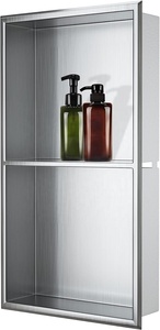 Oem 18 24 pouces <span class=keywords><strong>Niche</strong></span> de salle de <span class=keywords><strong>douche</strong></span> Lumière <span class=keywords><strong>LED</strong></span> Salle de bain Étagère murale de <span class=keywords><strong>niche</strong></span> Vente d'usine Pvd Niches de <span class=keywords><strong>douche</strong></span> cachées dorées pour carrelage d'hôtel - Product Image 4