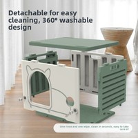 Nichoir pour chat d'extérieur 478, adapté à toutes les saisons, imperméable, résistant au soleil, respirant, petit, semi-fermé, en plastique, pour chats errants