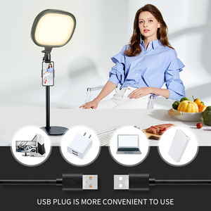 Panneau souple 12W hauteur réglable support de Table, lumière Led Streaming lumières tendance <span class=keywords><strong>Tik</strong></span> <span class=keywords><strong>Tok</strong></span> pour jeu <span class=keywords><strong>Youtube</strong></span> - Product Image 2