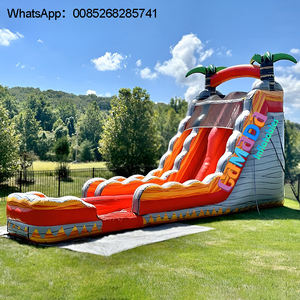 Toboggan aquatique gonflable Marble Blue Crush, toboggan aquatique gonflable Palmier Bleu - Product Image 5