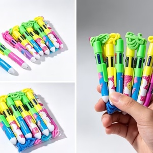 Bolígrafo Publicitario Personalizado 4 en 1 de Alta Calidad con Cuerda de Color, Logotipo Personalizado, 1.0 mm, No Borrable - Product Image 4