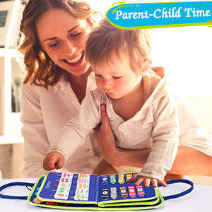 Jouet éducatif pour bébé, planche d'activités en feutre Montessori, livre sensoriel en feutre pour enfants de plus de 6 mois, éducation et formation - Product Image 6