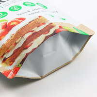 Sachet en aluminium alimentaire personnalisé, sachet debout mat pour poudre alimentaire séchée, emballage de sachet pour épices