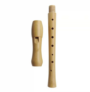Recomendação de ensino soprano oito buracos gravador de madeira, instrumento musical alemão/britânico para ensino - Product Image 1