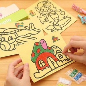 Offres Spéciales main Puzzle bricolage dessin animé Doodle peinture sable cartes Kit personnalisé coloré Art ensemble pour enfants éducatif artisanat Animal - Product Image 4