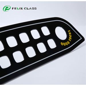 Verre trempé personnalisé par le fabricant avec impression sérigraphique pour panneau de commande de machine de jeu - Product Image 2