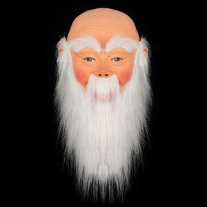 Leggero Halloween maschere <span class=keywords><strong>Horror</strong></span> vecchio uomo e nonna in lattice Cosplay oggetti di scena per il nonno nonna per la festa di natale - Product Image 3