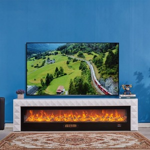 Meuble TV de luxe léger, style moderne simple, simulation de cheminée, chauffage au feu, cheminée <span class=keywords><strong>scandinave</strong></span>, salon, cheminée personnalisée - Product Image 6