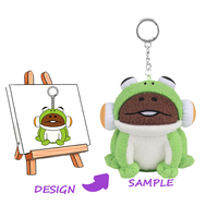 Mini peluche personnalisée avec peluche super douce et rembourrage en coton PP - Accessoires pour fête d'anniversaire