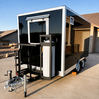 Camion de restauration abordable de 13,1 pieds entièrement équipé, chariot à hot-dogs, cuisine mobile pour la vente de restauration rapide aux États-Unis