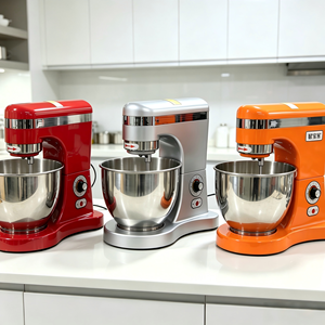 Batteur sur socle 7L, 350W, en acier inoxydable, pour cuisine et pâtisserie domestique, mélangeur de crème, de lait et mixeur - Product Image 5