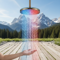 Pommeau de Douche Portable à Affichage LED avec Surveillance de Température en Temps Réel, Jets de Massage, Économie d'Eau Douce pour Usage Hôtelier
