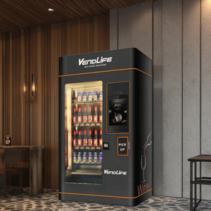 Rượu rượu chai thủy tinh bia rượu sâm banh Máy bán hàng tự động với thang máy không dùng tiền mặt và hóa đơn giấy tiền xu hoạt động - Product Image 1