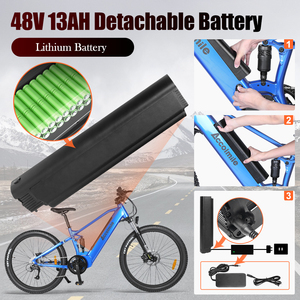 <span class=keywords><strong>Accolmile</strong></span>-VTT électrique chinois de 27.5 pouces, Bafang, disque central à 9 vitesses, suspension complète, sport, emtb, 48V, 250w - Product Image 3