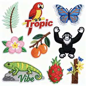 Etichetta personalizzata in maglia lavorata a maglia con nastro adesivo tessuto personalizzato Patch/ricamo 3D Pvc Patch in silicone Patch per abbigliamento - Product Image 2