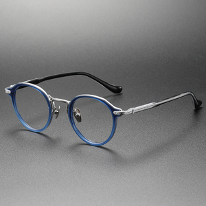Bragile + sang trọng kính quang học khung kim loại khung kính Retro Eyewear - Product Image 4