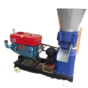 Animal poultry cattle chicken fish feed pellet making machine feed processing machine feed pellet machine with diesel engine
