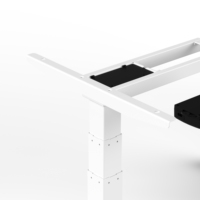 Escritorio de Computadora Ajustable de Esquina, de Madera Blanca, Económico, para Oficina Ejecutiva u Hogar, Marca AOKE
