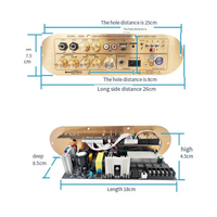 Papan Penguat Audio D900 TPA3116 Kanal 2.1 BT 5.0 USB Penyesuaian Reverb 50W+50W+100W Papan Penguat Daya untuk Karaoke
