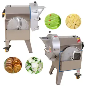 Stainless Steel Vegetable Cutter Onion Dicer Machine Cucumber Commercial Potato Slicer Machine Vegetable Cube Cutting Machine