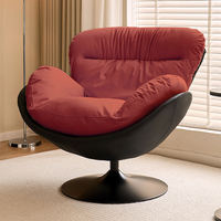 Sofá de lujo 360 giratorio cuero Metal nórdico Hotel silla sofá moderno sillón seccional hogar huevo muebles conjunto sala de estar sofás