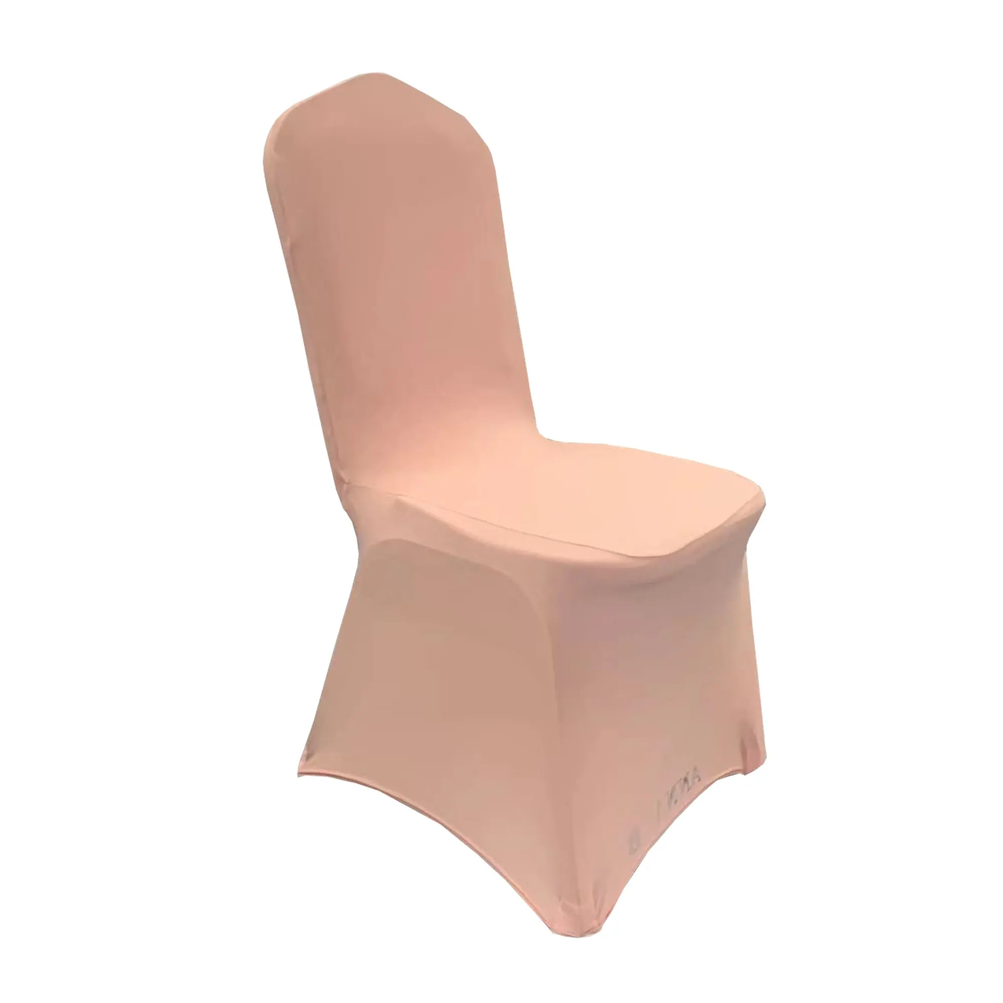 Commercio all'ingrosso di Nozze A Buon Mercato In Oro Rosa Spandex coperture della sedia di banchetto