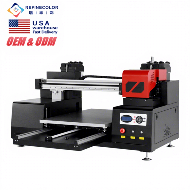 Refinecolor Industrial A1 Uv Flatbed Printer 6090 Large Format UV DTF Printer Machine for Acrylic Wood Glass Board Printing
