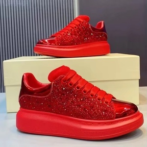 Zapatos de Diseñador de Lujo para Hombre y Mujer, Zapatillas de Plataforma a la Moda, Color Degradado Brillante, Cordones Retro, Zapatos Casuales para Caminar - Product Image 1