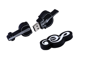 Clé <span class=keywords><strong>USB</strong></span> en forme de piano en PVC, clé <span class=keywords><strong>USB</strong></span> en forme de clavier musical avec pendentif clé de sol, logo gravé personnalisé, cadeau musical, clé de stockage - Product Image 4