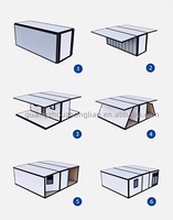 Maison préfabriquée pliable prête à l'emploi de 20 pieds ou 40 pieds, villa extensible à deux chambres, hôtel, appartement, maison préfabriquée pour expédition