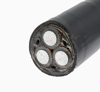 Cable de Alimentación Aéreo Trifásico de Bajo Voltaje ABC Industrial, Conductor de Aluminio, Aislamiento XLPE 0.6/1KV, Cubierta de PVC, Venta al Por Mayor