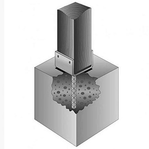 ขายึดเหล็กเคลือบผงสำหรับคอนกรีต ใช้ภายนอกอาคาร - Product Image 4