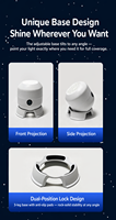 Projecteur de Noël 3 Scènes : Bonhomme de Neige, Flocon de Neige, Océan – Lampe de Projection Dynamique pour Ambiance Chambre, Veilleuse, Cadeau de Noël