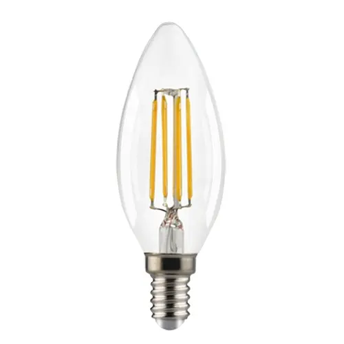 Led Filament Lamp E14 Bulb Clear Amber C35 Dimmable Led Filament Bulb B22 C35 Led Filament Bulb