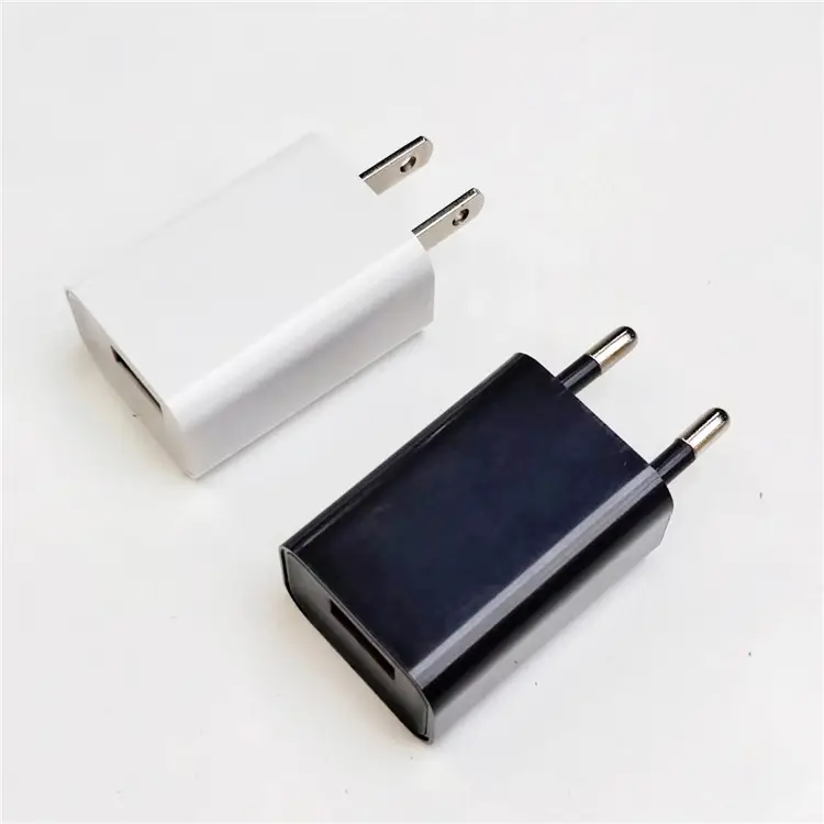 Chargeur de téléphone portable à prise européenne et américaine, adaptateur de voyage USB simple 5V 1a, nouveau