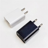 Cargador de Teléfono Móvil con Enchufe Americano, 5V 1A, Cargador de Pared USB Único, Adaptador de Viaje